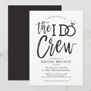 Die I Do Crew   Braut-Brunch-Party Einladung