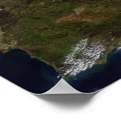 Die iberische Halbinsel Poster (Ecke)