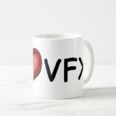 Die "ICH <3 VFX" Tasse! Kaffeetasse (VorderseiteRechts)