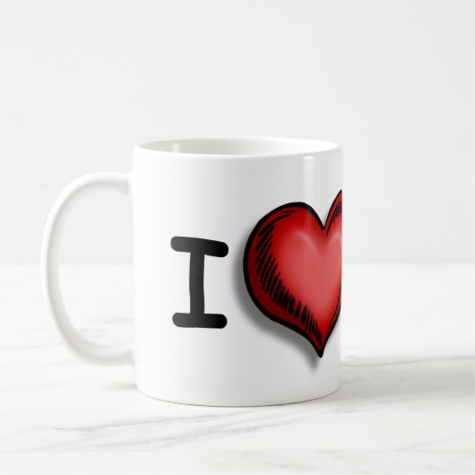 Die "ICH <3 VFX" Tasse! Kaffeetasse (Links)