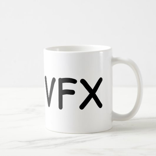 Die "ICH <3 VFX" Tasse! Kaffeetasse (Rechts)