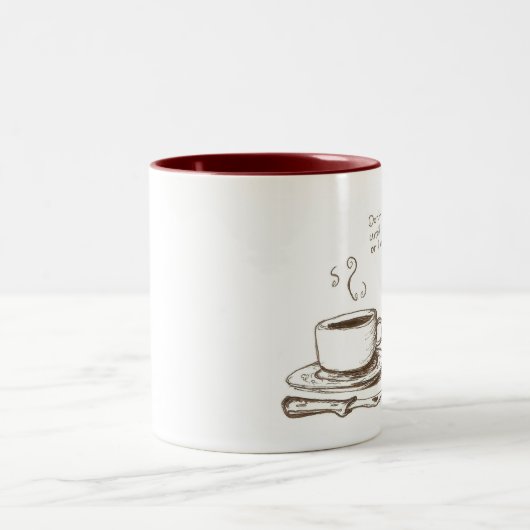 Die "ich schneide Sie vor Kaffee" Tasse (Mittel)