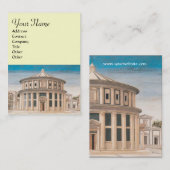 DIE IDEALE STADT/RENAISSANCE-ARCHITEKTUR, ARCHITEK VISITENKARTE (Vorne/Hinten)