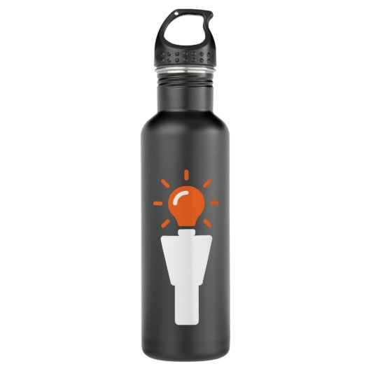 Die Idee Guy™ Wasser-Flasche 24.oz Edelstahlflasche (Vorderseite)