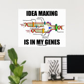 Die Idee ist in meinen Genen (DNA-Replikation) Poster (Heimbüro)