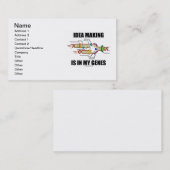 Die Ideen-Herstellung ist in meinen Genen Visitenkarte (Vorne/Hinten)