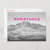 Die Ideen Trumps Westerns rosa Widerstände Postkarte (Vorne/Hinten)