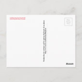 Die Ideen Trumps Westerns rosa Widerstände Postkarte (Rückseite)