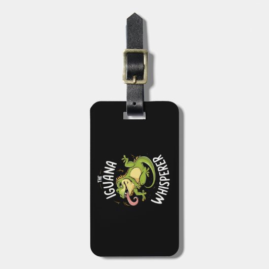 DIE IGUANA WHISPERIN GEPÄCKANHÄNGER (Vorderseite vertikal)