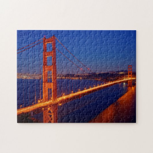 Die ikonenhafte Brücke mit San Francisco Puzzle (Horizontal)