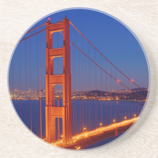 Die ikonenhafte Brücke mit San Francisco Sandstein Untersetzer (Vorne)