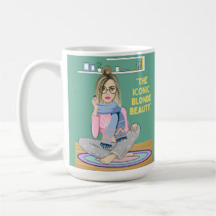 Die ikonische Blondine Schönheit Kaffeetasse