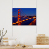 Die ikonische Brücke mit San Francisco Poster (Küche)