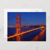 Die ikonische Brücke mit San Francisco Postkarte (Vorne/Hinten)