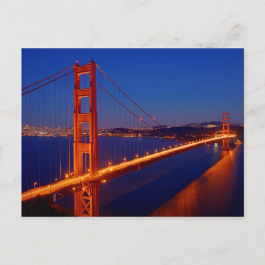 Die ikonische Brücke mit San Francisco Postkarte (Vorderseite)