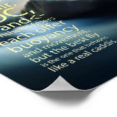 Die ikonische Elchhaar-Köcherfliege Poster (Ecke)