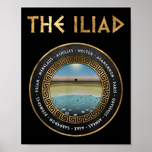 Die Iliad-Helden des Trojanischen Krieges Poster (Vorne)