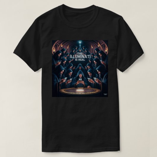 Die Illuminati ist echt T-Shirt (Design vorne)