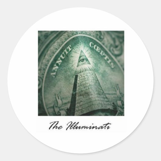Die Illuminati Runder Aufkleber (Vorderseite)