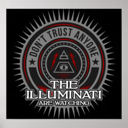 Die Illuminati sehen zu, wie sie keinem vertrauen Poster