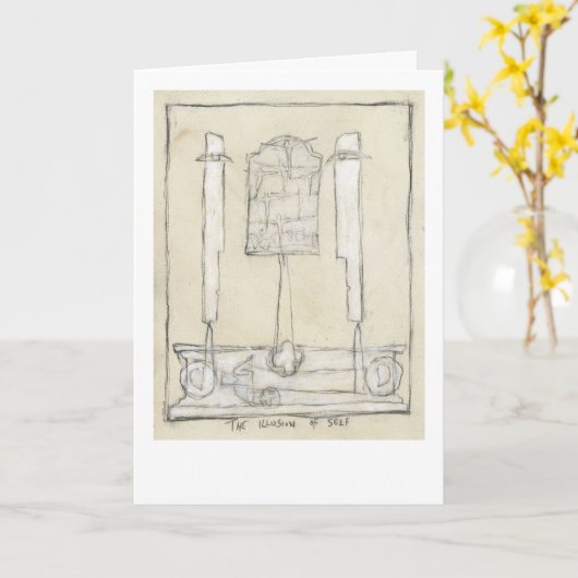 Die Illusion des Selbst. Karte (Gelbe Blume)