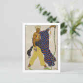 Die Illustration der Kostüme von Leon Bakst Postkarte (Stehend Vorderseite)