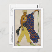 Die Illustration der Kostüme von Leon Bakst Postkarte (Vorne/Hinten)