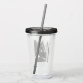 Die Illustration des Comic Batman Acryltrinkbecher (Rückseite)