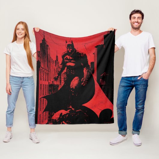 Die Illustration des Comic Batman Fleecedecke (Beispiel)