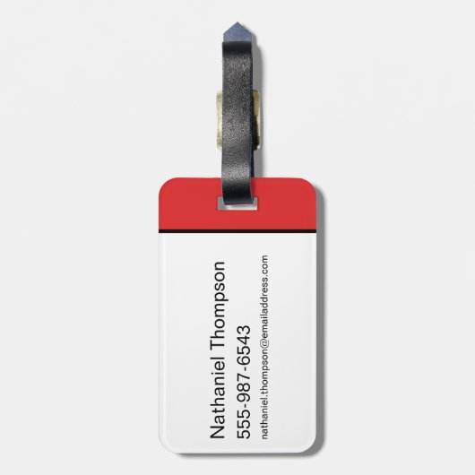 Die Illustration des Comic Batman Gepäckanhänger (Rückseite vertikal)