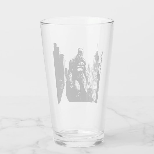 Die Illustration des Comic Batman Glas (Rückseite)