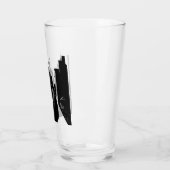 Die Illustration des Comic Batman Glas (Links)