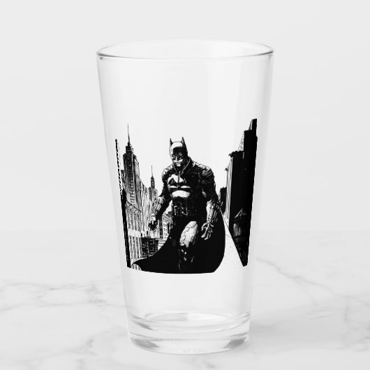 Die Illustration des Comic Batman Glas (Vorderseite)