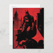 Die Illustration des Comic Batman Postkarte (Vorne/Hinten)