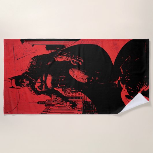 Die Illustration des Comic Batman Strandtuch (Vorderseite)
