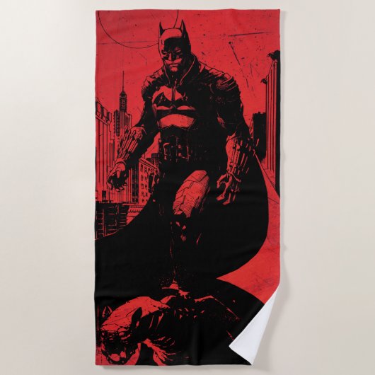 Die Illustration des Comic Batman Strandtuch (Vorderseite)