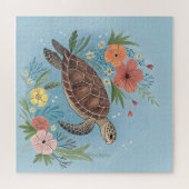 Die Illustration einer Meeresschildkröte Puzzle (Horizontal)