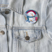 Die Illustration von SnowMomma und SnowGirl Button (Beispiel)