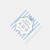 Die im Sommer handgezeichnete Geburtstagsfeier Serviette (Ecke)