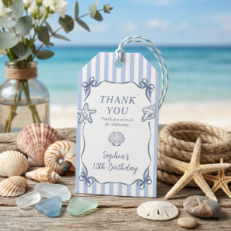 Die im Sommer handgezeichneten Geburtstagsgeschenk Geschenkanhänger
