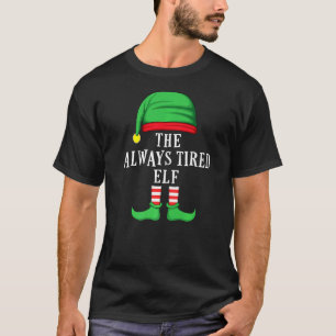 Die immer müde Elf Weihnachtsfamilie Match Gro T-Shirt