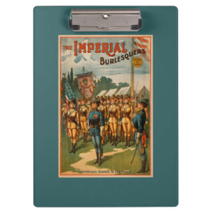 Die Imperial Burlesquers weibliche Soldaten spiele Klemmbrett