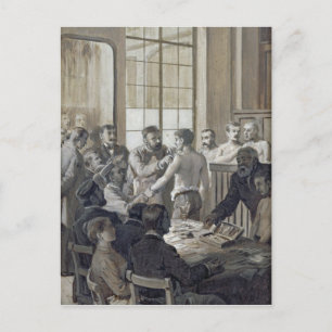 Die Impfung Postkarte