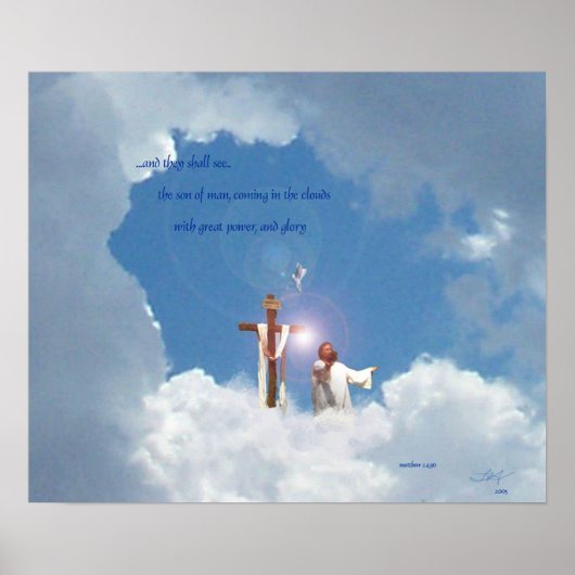 die in die Wolken kommen Poster (Vorne)