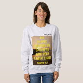 Die in Dunkelheit weckend Menschen Sweatshirt (Vorne ganz)