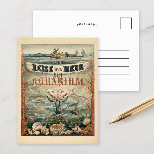 Die in Meer, Ein Aquarium | Carl Reinhardt Postkarte