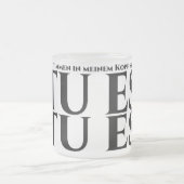 Die in meinem Kopf, tu es, tu es Mattglastasse (Mittel)