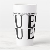 Die in meinem Kopf, tu es, tu es Milchtasse (Vorderseite)