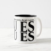 Die in meinem Kopf, tu es, tu es Zweifarbige Tasse (VorderseiteRechts)