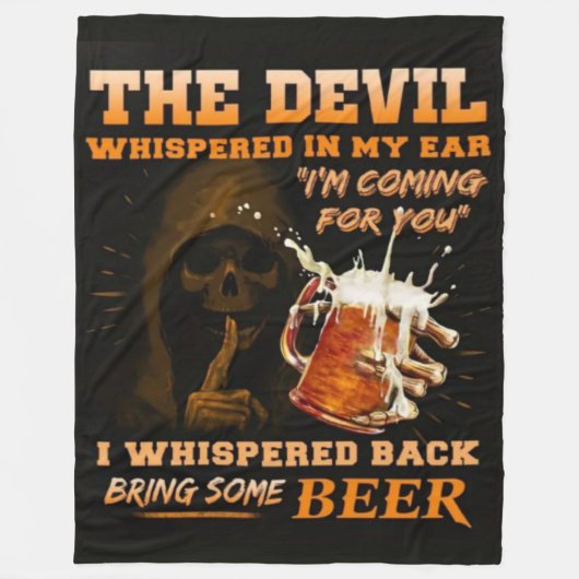 DIE IN MEINEM OHR VERBREITETE DEVIL FLEECEDECKE (Vorderseite)